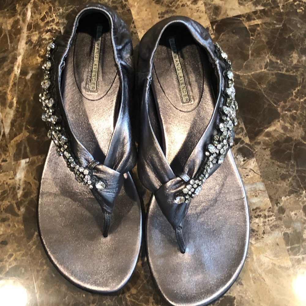 Vera Wang Lavender Silver Sandals